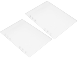 Cubiertas Para Carpetas De Acrílico Transparente Esmerilado Tamaño A6, Paquete De 2, Carcasa Rígida De 6 Anillas