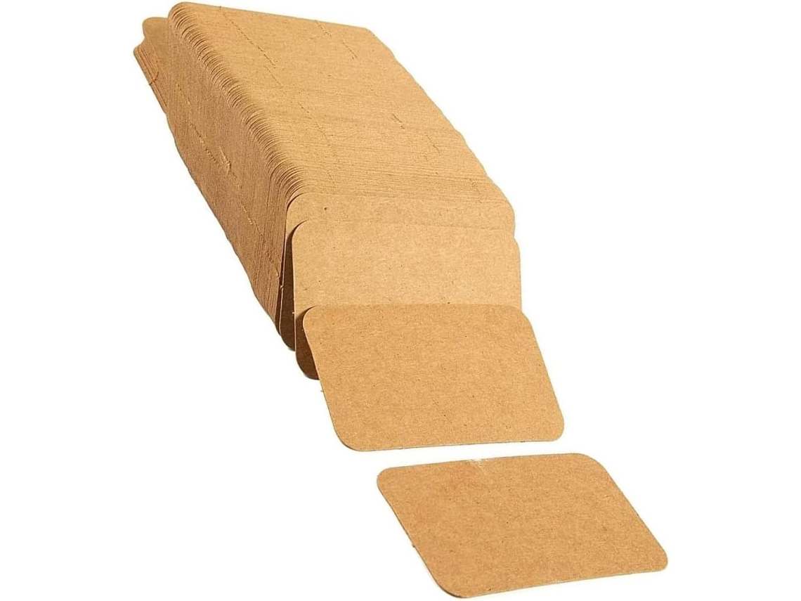 300 Tarjetas De Estudio En Papel Kraft En Blanco, Tarjetas De Repaso Y Tarjetas De Notas Kraft.