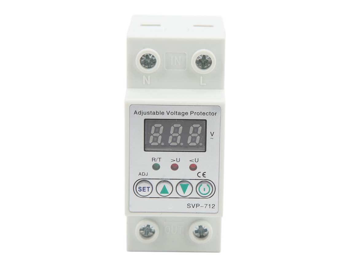 Protector De Sobrecarga Y Baja Tensión Ajustable Con Reinicio Automático Retardado 220v