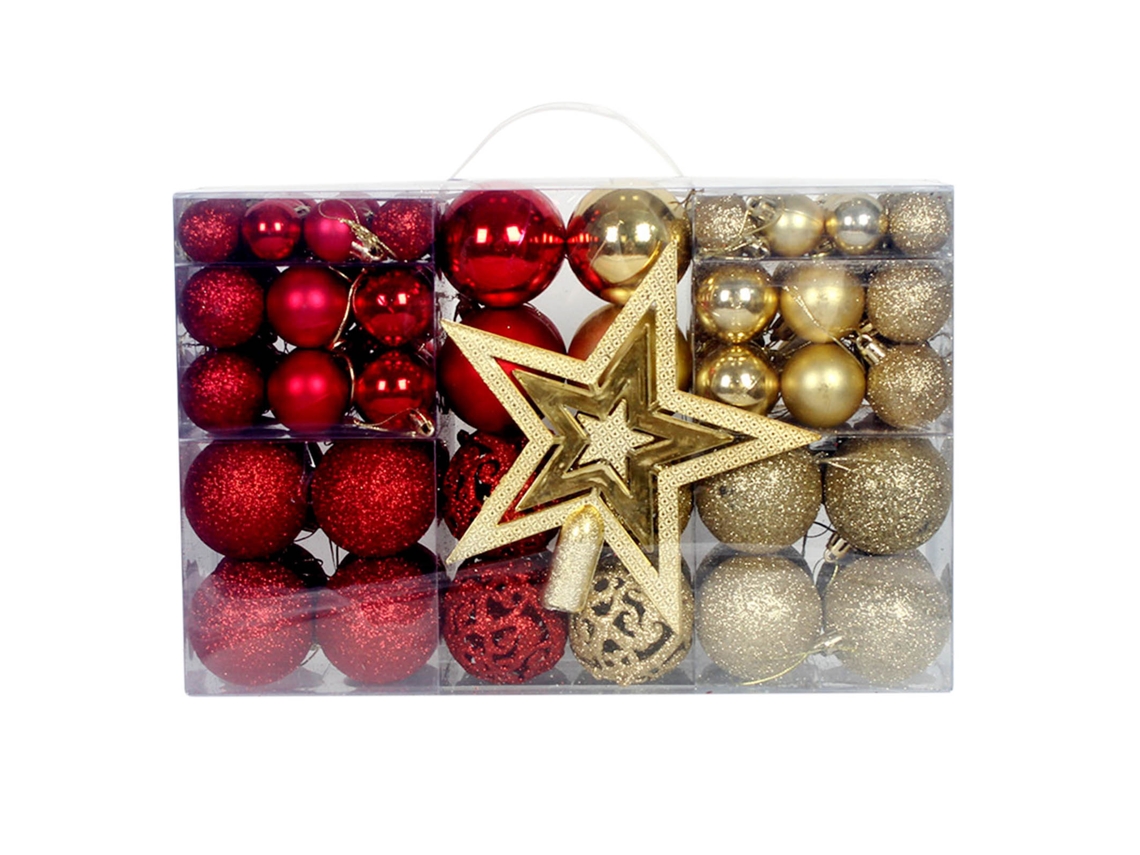 101 Peças Enfeites De Bola De Natal Decoração De Árvore De Natal