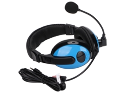 Auriculares Para Juegos Con Micrófono Multifuncional Para Pc Y Teléfono Móvil - Negro Y Azul