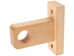 Soporte De Barra De Cortina De Madera Para Armario Y Baño, 3 Cm