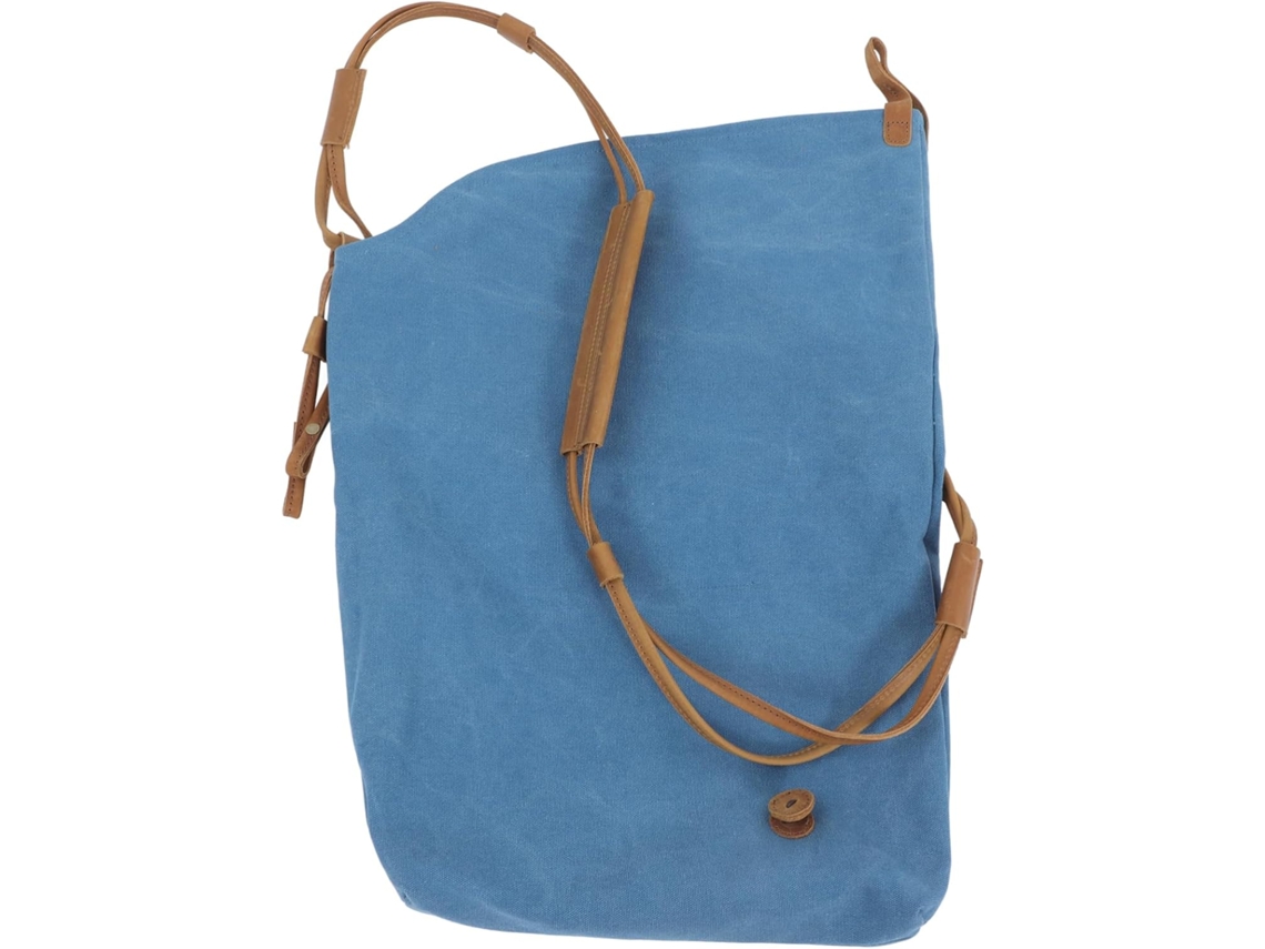 Bolsa De Ombro Versátil Em Lona Vintage, Com Alça Ajustável, Azul, Para Homens E Mulheres.