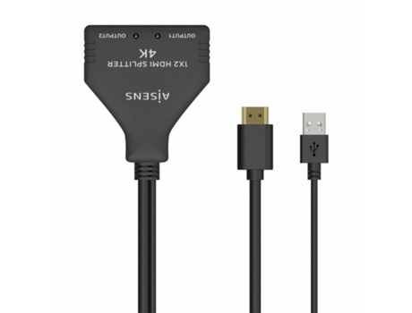 Adaptador de Corriente AISENS A123-0654 HDMI HDCP HDMI x 2