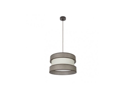 Lámpara colgante Home 1xe27 Marrón/Marrón Beige Regx40x40 Cm Fabrilamp