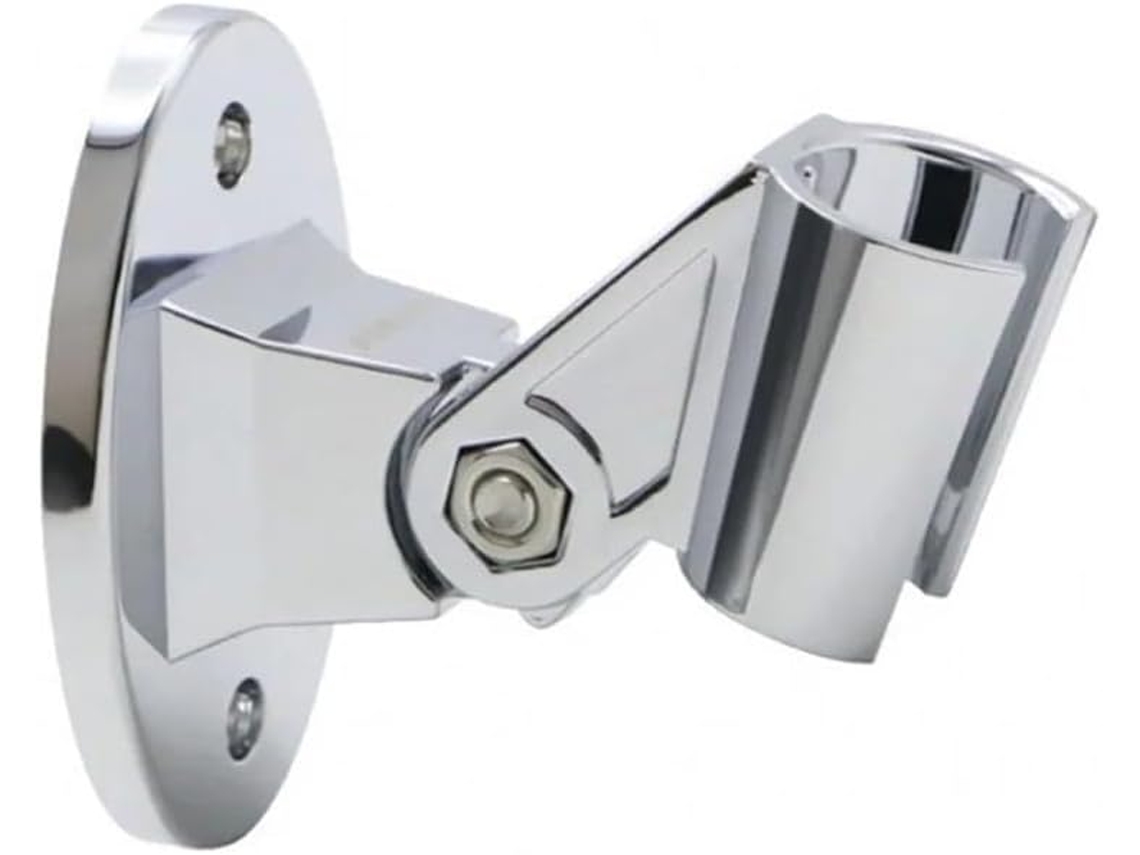 Soporte Para Ducha Ajustable De Pared Cabezal Base Fija Orificios Perforación Universal Micrófono, Duradero