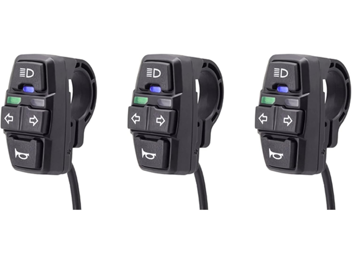 3 Interruptores De Iluminación Para Bicicleta Eléctrica + Accesorios Giratorios Para Patinete Eléctrico Inteligente
