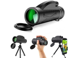 Telescopio monocular 10x42 HD, portátil, compacto, resistente al agua, con adaptador para smartphone y trípode. Ideal para GUSSHIOUS.