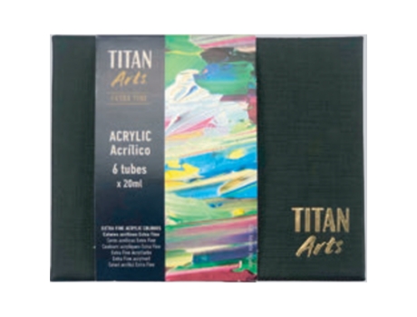 Set Acrilico Extrafino Titan 6X20 Ml Tubos