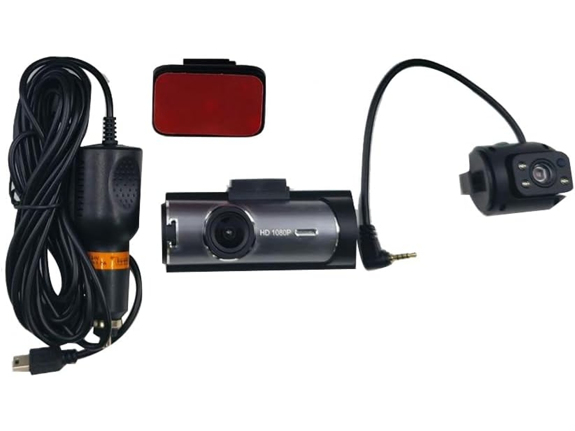 Grabadora De Vídeo Para Coche De 3 Mp, Wifi, Hd, Doble Lente, Visión Nocturna Infrarroja, Dv