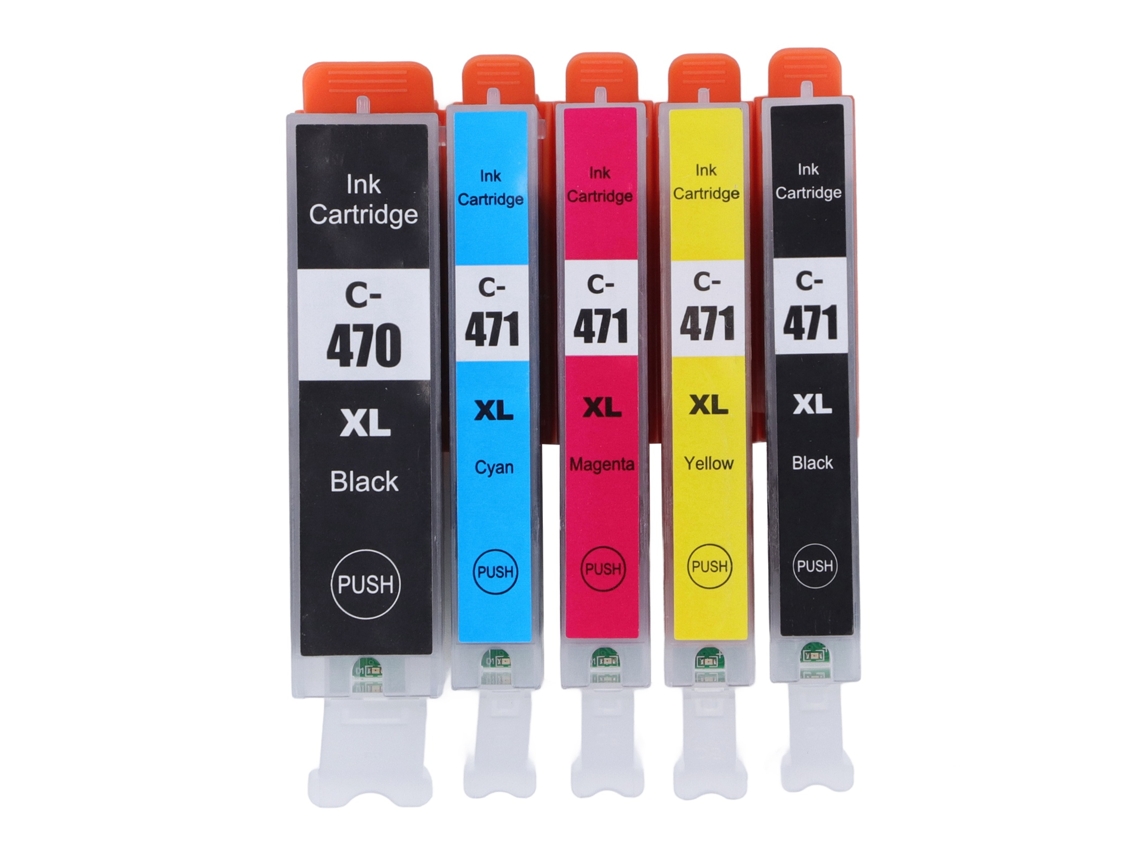 Cartucho De Tinta Para Impresoras Pixma Mg5740 Mg6840 Mg7740 Ts5040 Ts6040 Ts8040, 5 Colores, Negro Y Gris, Cmy