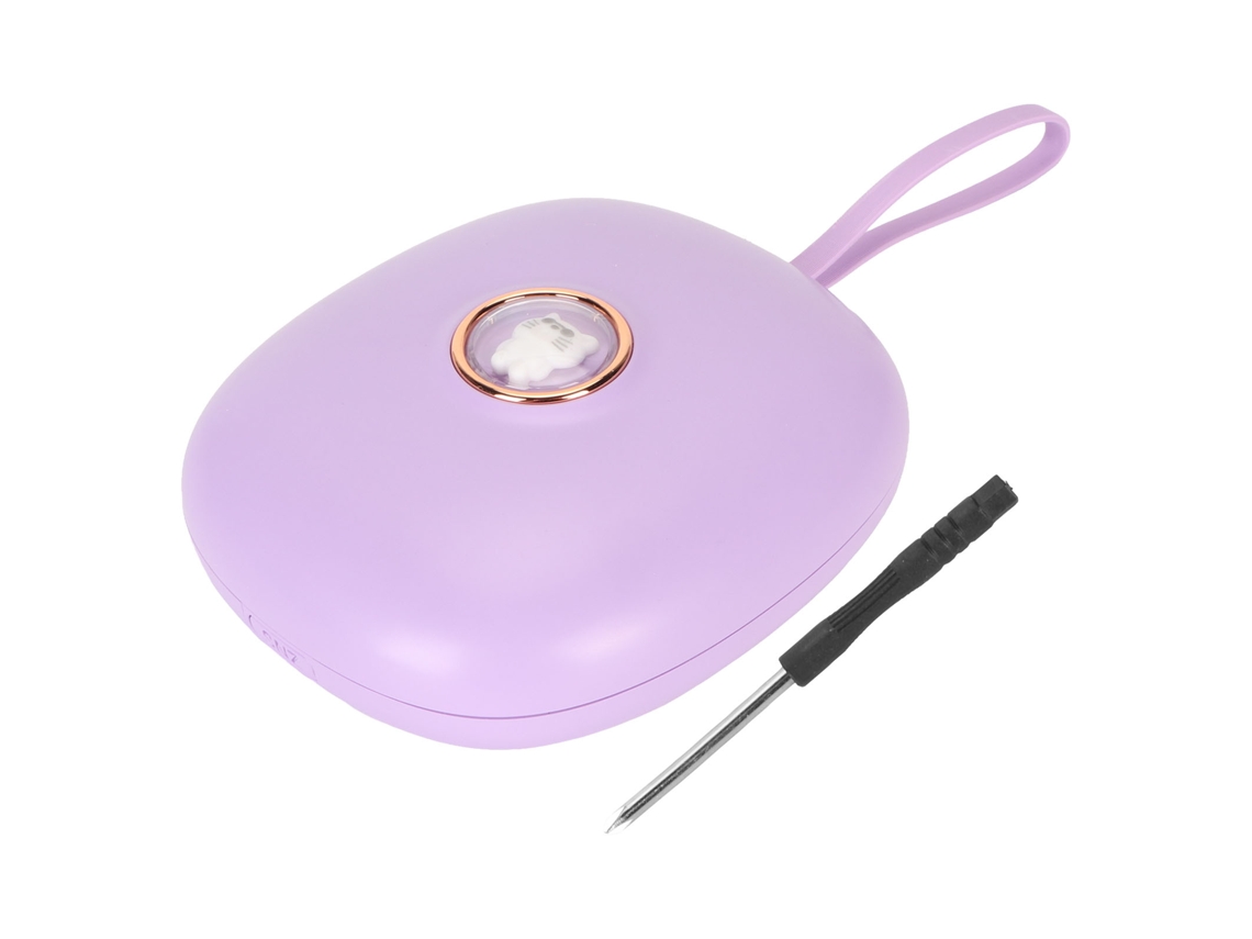 Reloj despertador digital portátil con vibración LED Baok-reloj para personas que duermen, estudiantes y niños (morado lila)