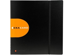 Tarjetero EXACOMPTA 310125 (26.5 x 25 cm - Negro - Polipropileno)