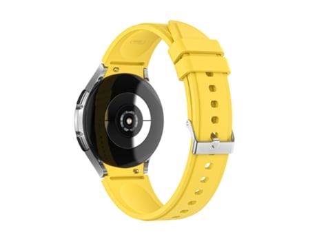 Correa de Silicona ajustable para Samsung Galaxy Watch4 Classic 46mm/Watch4 Classic 42mm/Watch4 44mm/Watch4 40mm - mango amarillo