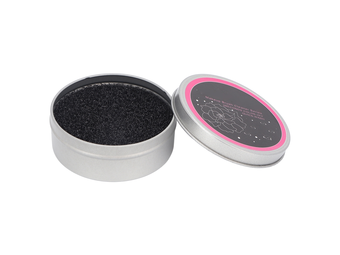 Esponja Reutilizable De Carbón Activado Para Limpiar Brochas De Maquillaje, Portátil Para Viajes.