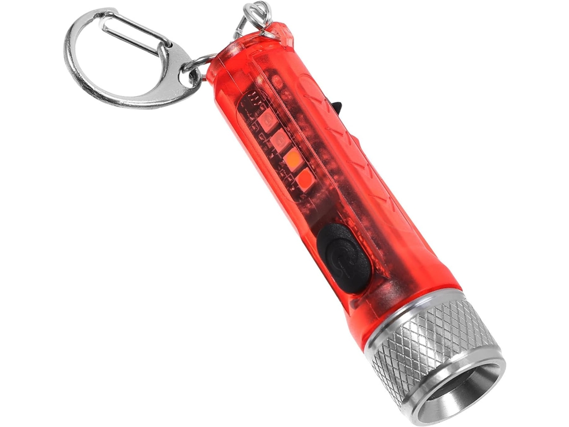 Mini Linterna Led Roja Recargable Para Camping, Compacta Y Magnética.