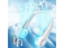 Ventilador de cuello recargable sin aspas, enfriador de aire, ventilador de cuello colgante, ventilador USB giratorio sin aspas