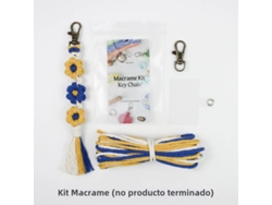 Handweaving Little Daisy Keychain Set, com Tutorial para Iniciantes, Diy Daisy Tassel Keychain Lanyard Pendant MDUG