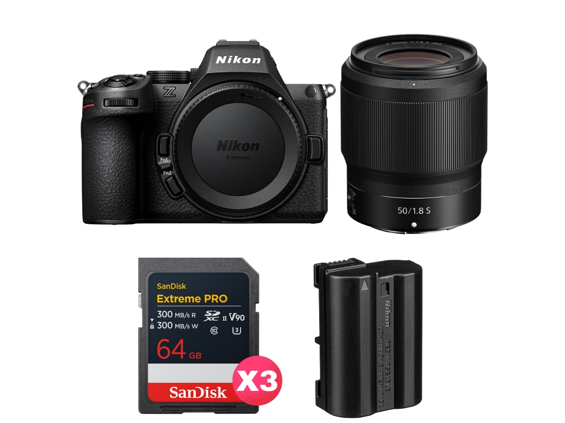 Nikon Z5 Ii + 50mm F/1.8 S + 3 Sandisk 64gb Extreme Pro Uhs-ii Sdxc + Nikon En-el15c + Ebook “20 Consejos Para Fotos Que Impactan”