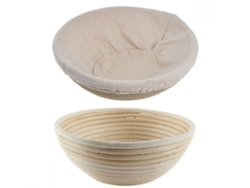 GIGIKILL Cesta Redonda Durável De Vime Banneton Brotform Para Fermentação De Pão (71 X 35)