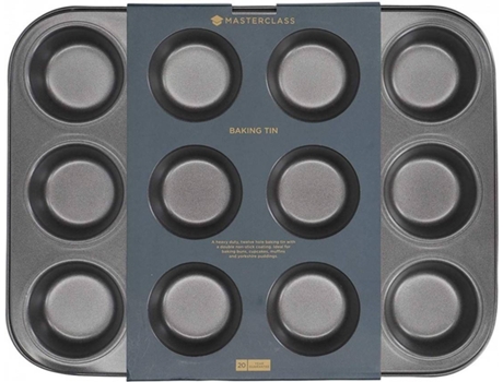 Molde Antiadherente para 12 Tartas KITCHEN KRAFT Master Class Grande