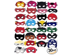 Máscaras de fieltro para Halloween - Paquete de 30