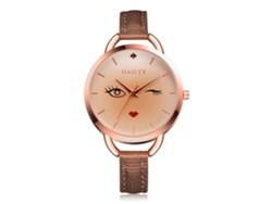 Reloj De Pulsera Analógico De Cuarzo Unisex Con Cierre De Moda Fd180 Negro