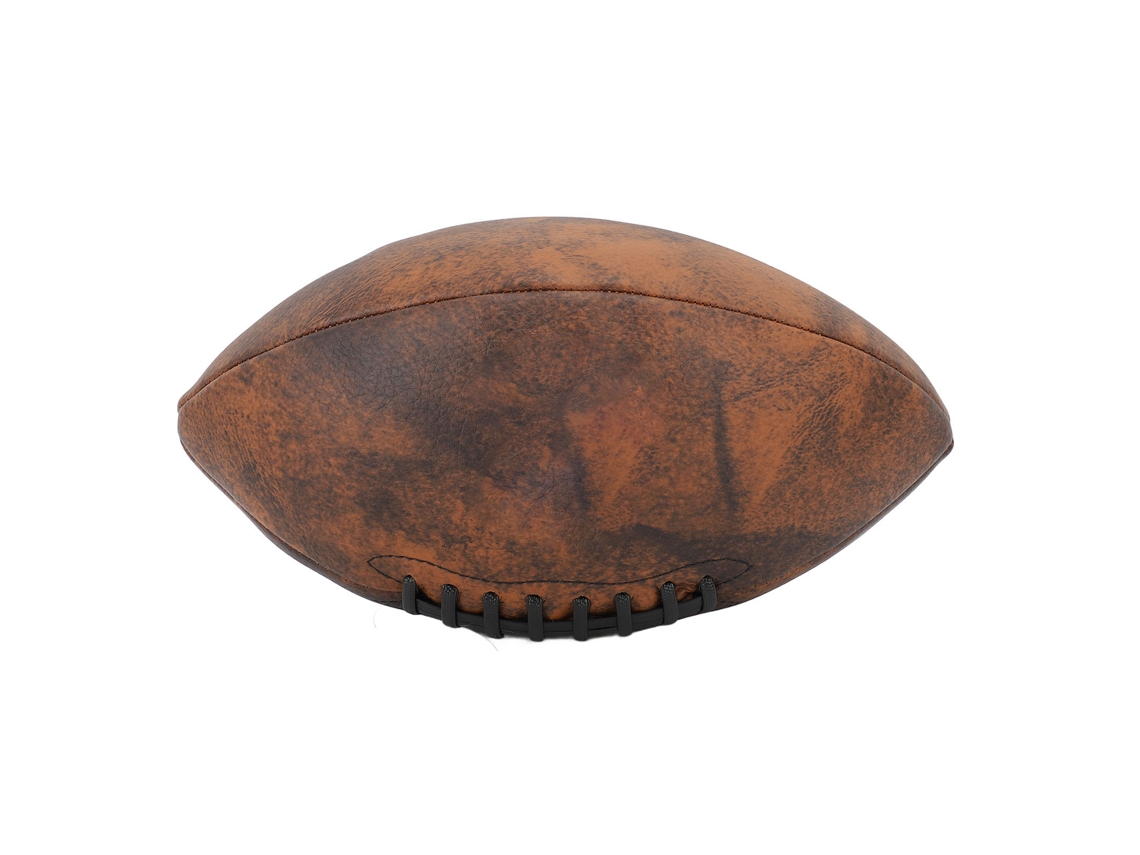 Balón de rugby Kklv, tamaño 9, entrenamiento, PU, con agarre cómodo, diseño vintage, duradero, para fútbol y fiestas.