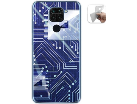 Carcasa Xiaomi Redmi Note 9 TUMUNDOSMARTPHONE Circuito Multicolor