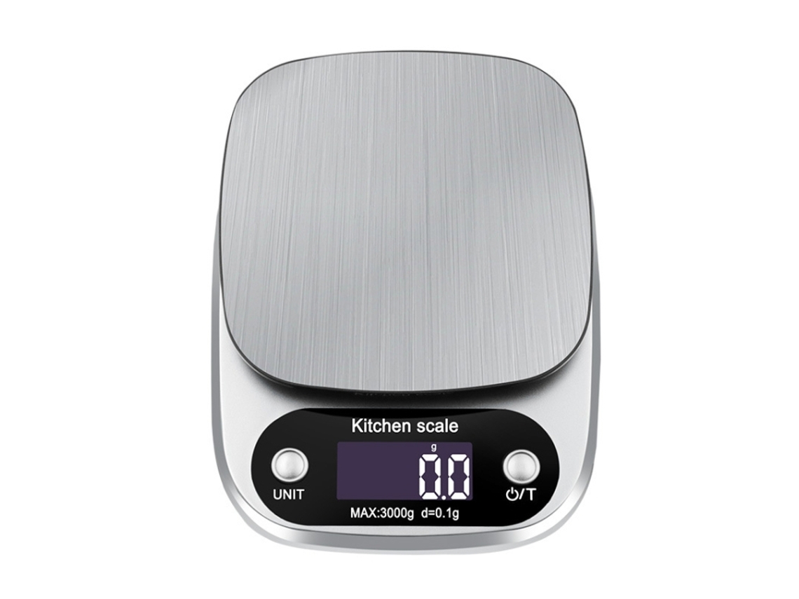 Báscula De Cocina Electrónica Pequeña, Multifuncional Y De Alta Precisión Con Pantalla Digital Lcd Modelo: 3 Kg/0,1 G.