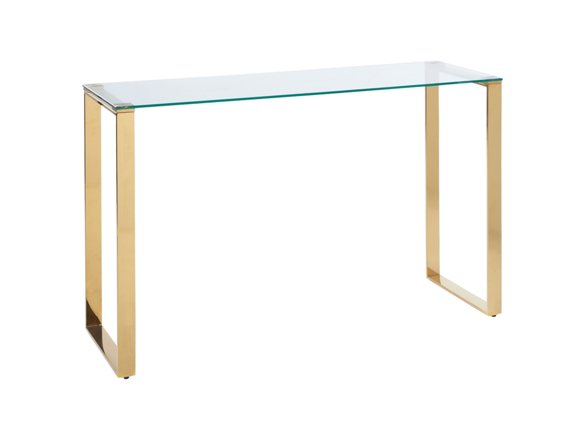 Aparador de diseño moderno BELIANI Tilon de Vidrio templado Transparente 120x40x75