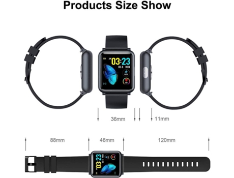 Reloj Inteligente con Monitor, Marrón VEANXIN