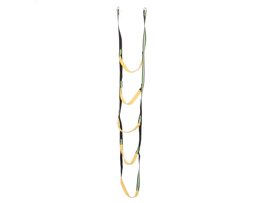 Escalera Plegable Portátil De Cuerda De Nailon De 5 Peldaños Para Botes Inflables, Veleros Y Kayaks.