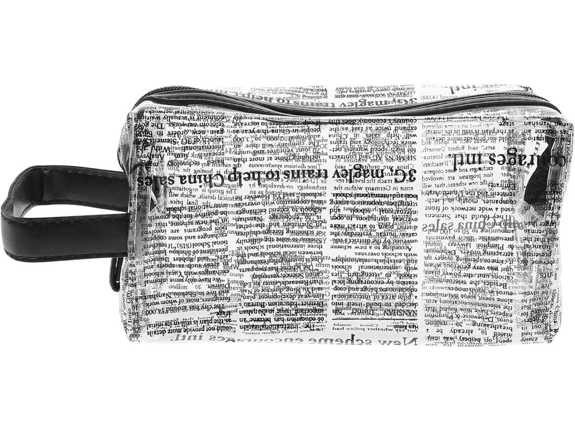 Neceser Transparente, Estilo Diario, Estuche Cosmético Portátil Para Viajes Y