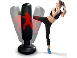 Saco De Golpes Inflable 160 Cm Libre Para Niños Y Adultos Equipo De Entrenamiento Taekwondo Negro