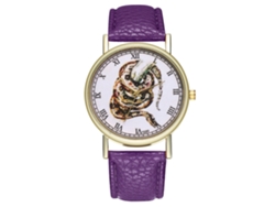 Reloj Unisex Informal De Cuarzo Con Correa De Piel Sintética Rosa Y Roja.