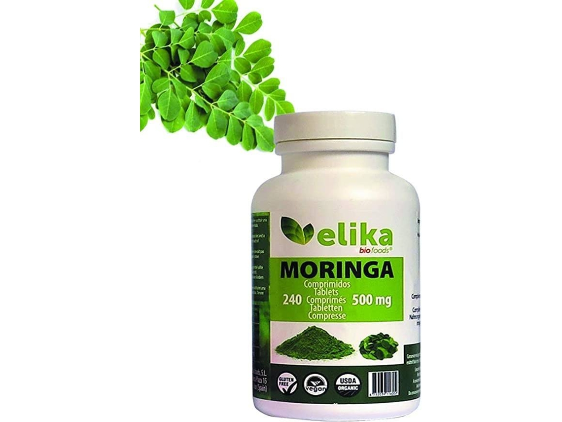 Complemento Alimentar ELIKAFOOD Moringa 500 Mg 240 Comprimidos (240 g)