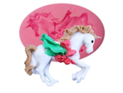 Molde De Silicona Diy Para Bolos Fondant Cupcake Decoração De Assado Unicornio 02
