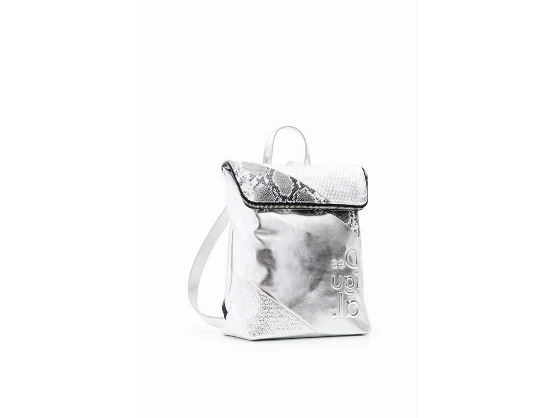 Mochila metálica mediana para mujer DESIGUAL Patchwork