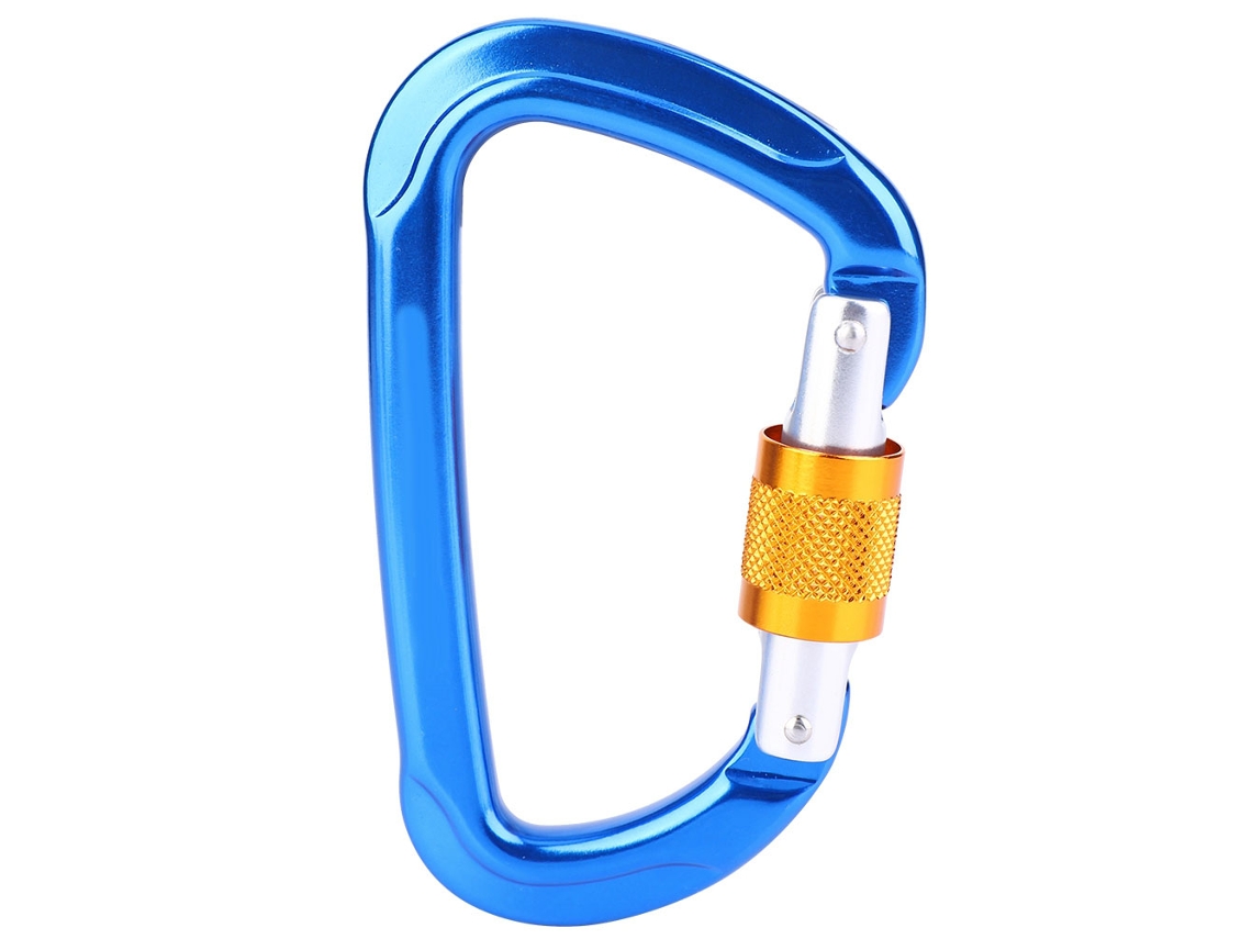 1 Pieza Mosquetón D Anillo De Aleación De Aluminio Accesorio De Seguridad Al Aire Libre Para Escalada (azul)