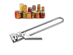 Abrebotellas manual ajustable Rebe de acero inoxidable para tapones de botellas.