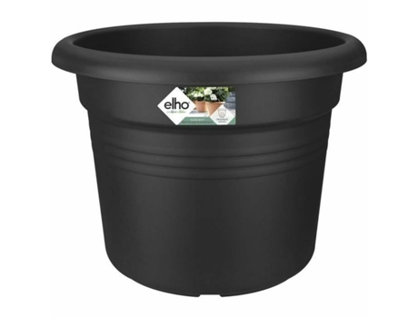 Maceta ELHO Negro Redonda Plástico 40 cm