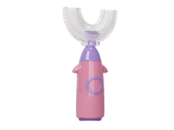 Cepillo de dientes infantil de silicona suave con forma de U, diseño de dibujos animados y rotación de 360 ​​grados. Ideal para la limpieza e higiene. GOKOCO