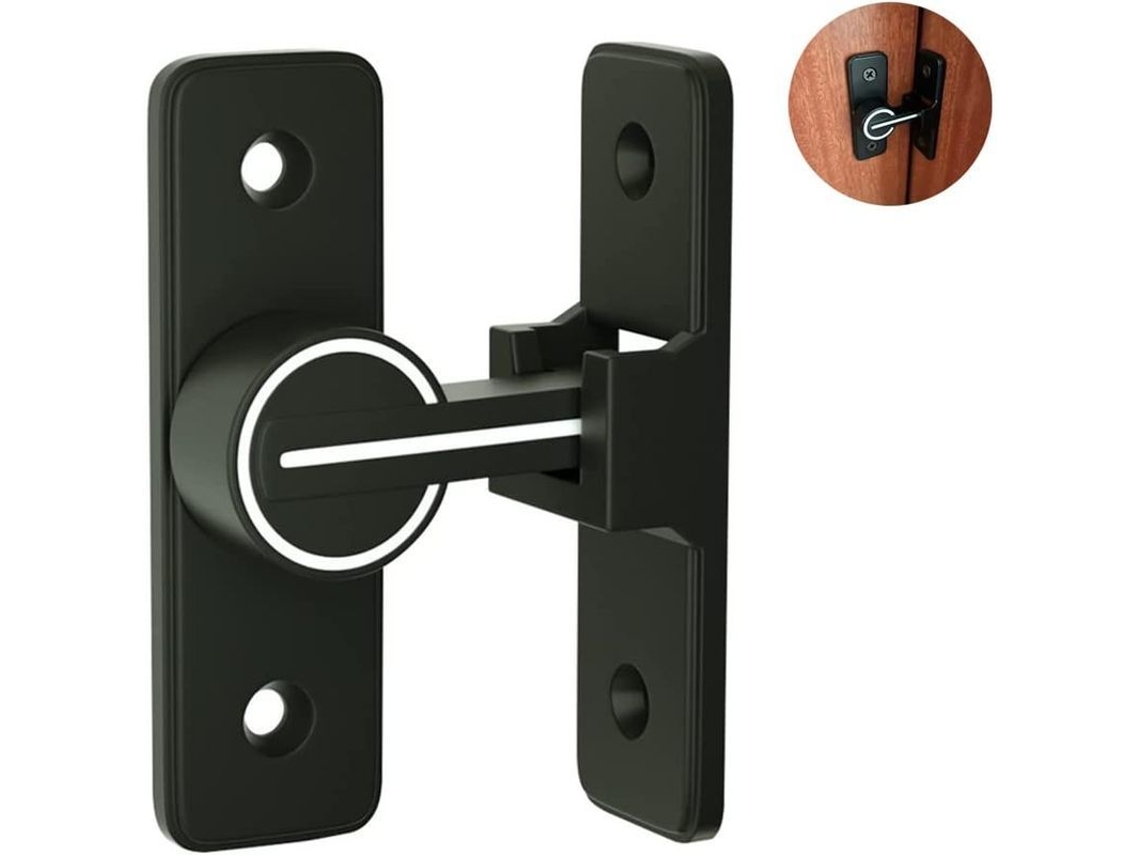 Cerradura Antirrobo Para Puertas Correderas Interiores, Burlete Para Puertas Batientes De 90°, Barra Transversal Con Pestillo, Para Puertas Y Ventanas (90 Grados).