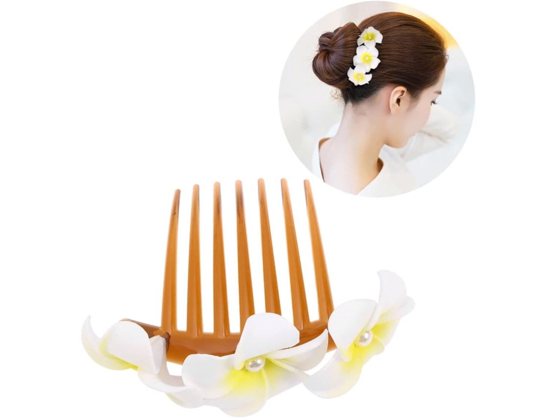 Peigne À Cabello De Mariage Postiche Fleurs Fait Main Épingle Mariée Pour Fête