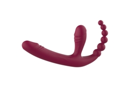 Vibrador De Control Remoto 3 En 1 Con 10 Modos Para Mujeres (rojo Vino)