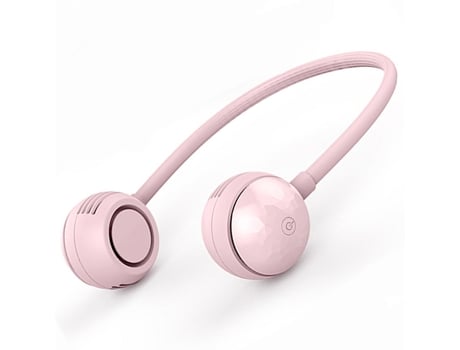 Mini Ventilador VOINEE Portátil de Cuello USB 360° Rosa