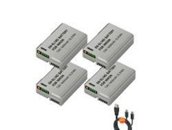 Batería de repuesto Nikon EN-EL14, capacidad de 1650 mAh, carga USB-C, 4 baterías OEM