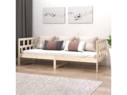 Sofá cama sin colchón madera maciza de pino 90x200 cm