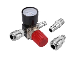 2026-reductor De Presión Preciva 1/4" Regulador De Presión 175 Psi Con Manómetro Para Compresor De Aire (3 Agujeros)